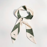 Laika Twilly Headband - ivy/white