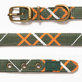 Collare per cani Laika - verde-rosso