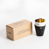 Laika espresso cup set - black/white